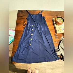 Elegant Navy Blue Mini Dress
